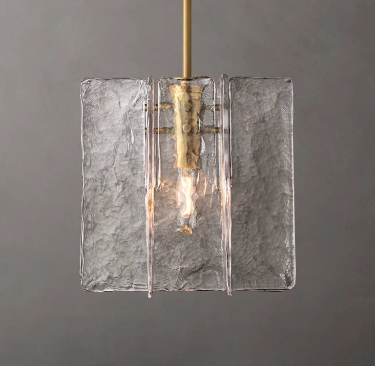 Lattic Clear Glass Pendant