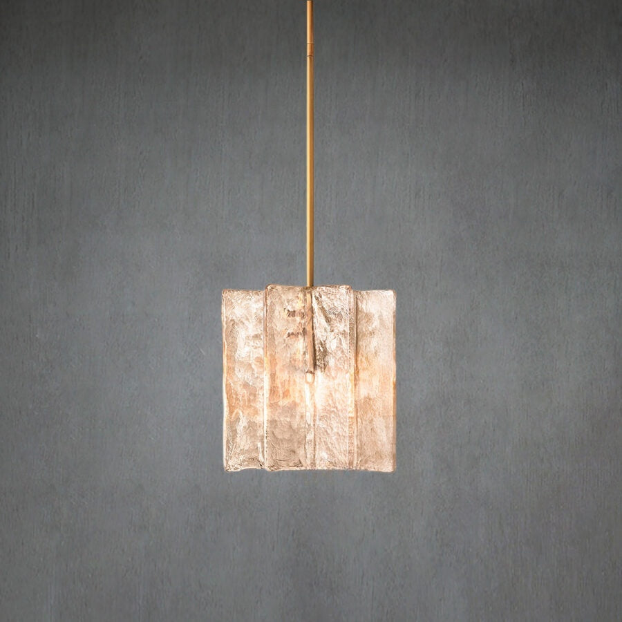 Lattic Smoke Glass Pendant