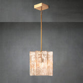 Lattic Smoke Glass Pendant