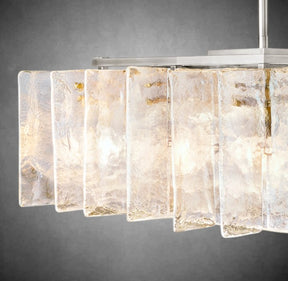 Lattic Square Chandelier 37"