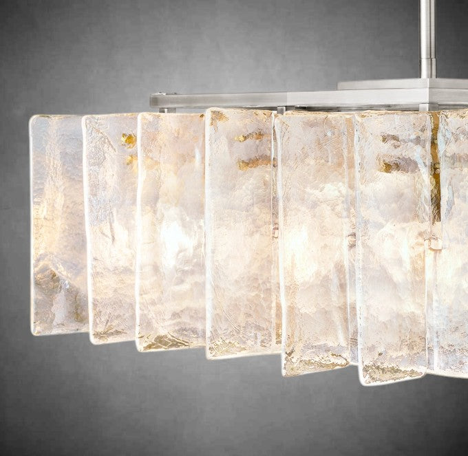 Lattic Square Chandelier 37"