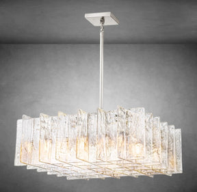 Lattic Square Chandelier 37"