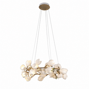 Lauro Ceramic Leaf Chandelier — product photo