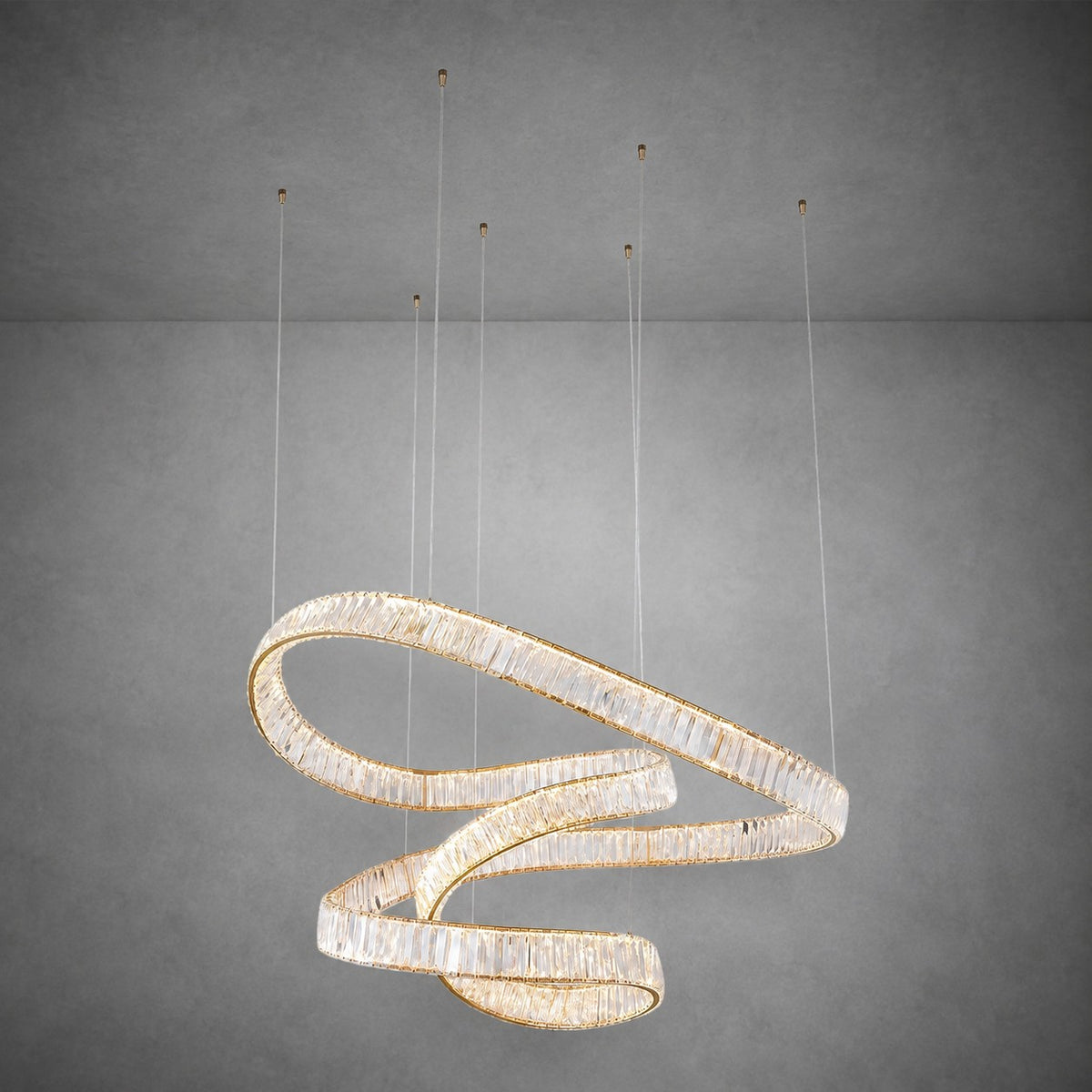 LED Rod Chandelier