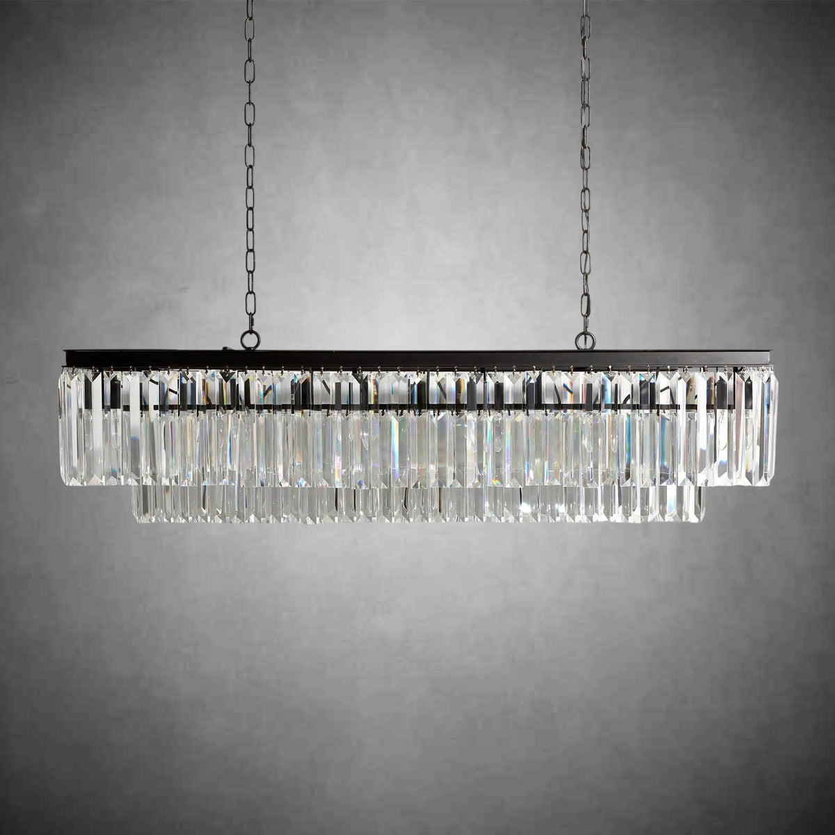 Leyland Tiered Rectangular Chandelier