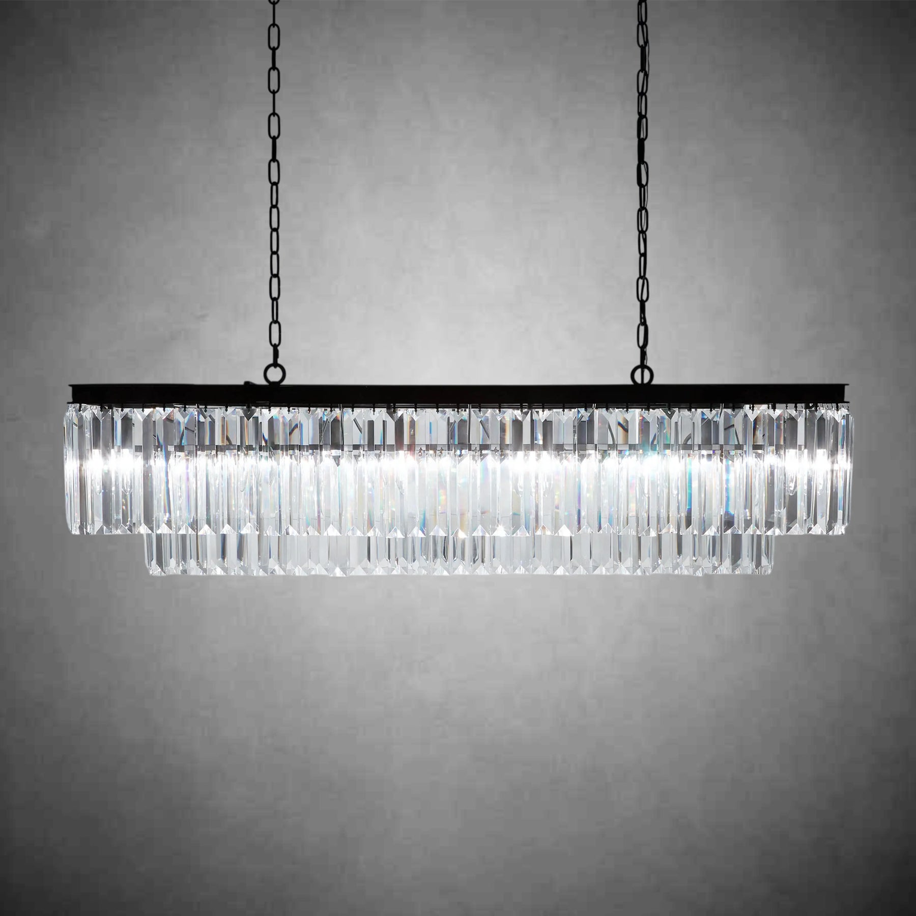 Leyland Tiered Rectangular Chandelier