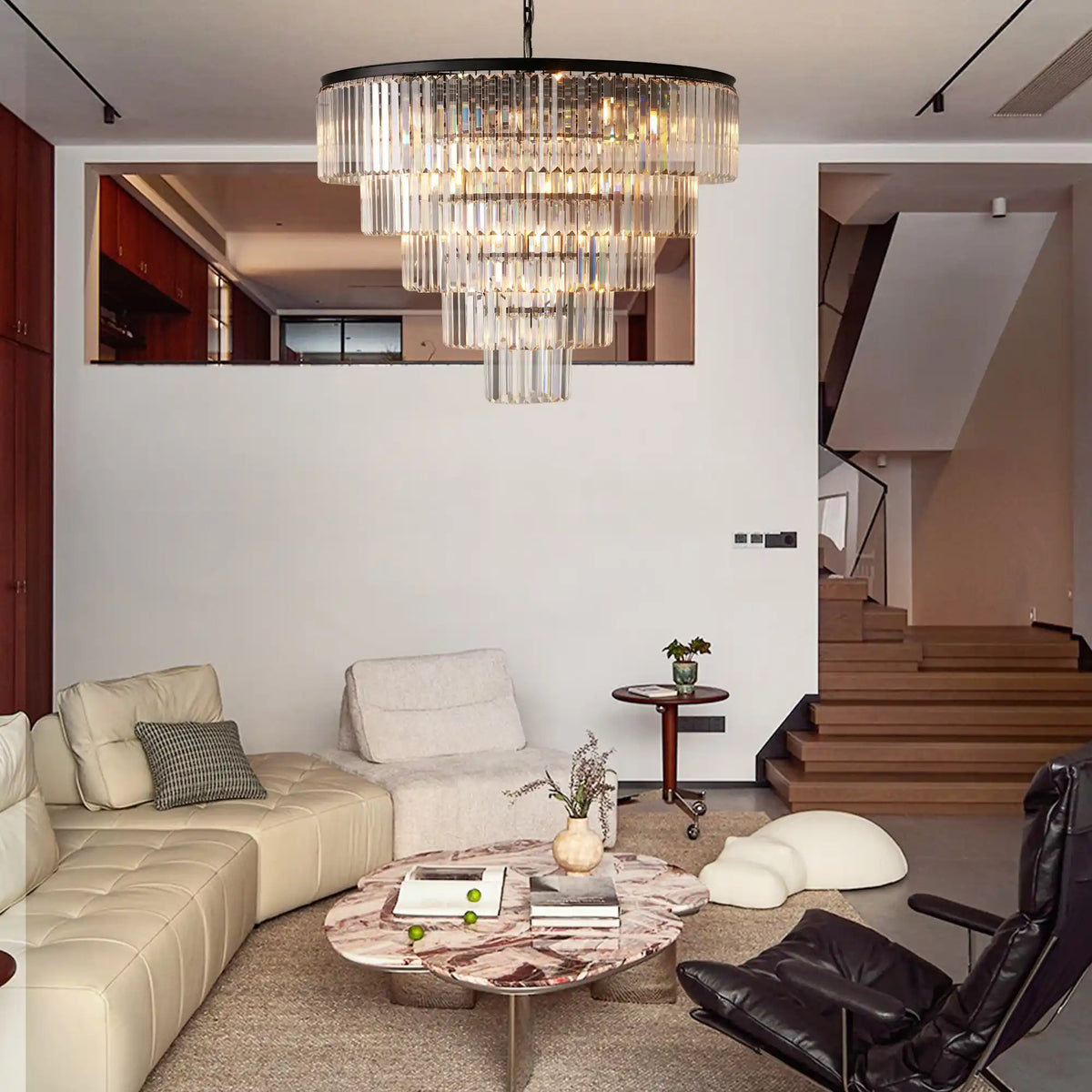 Leyland Tiered Round Chandelier