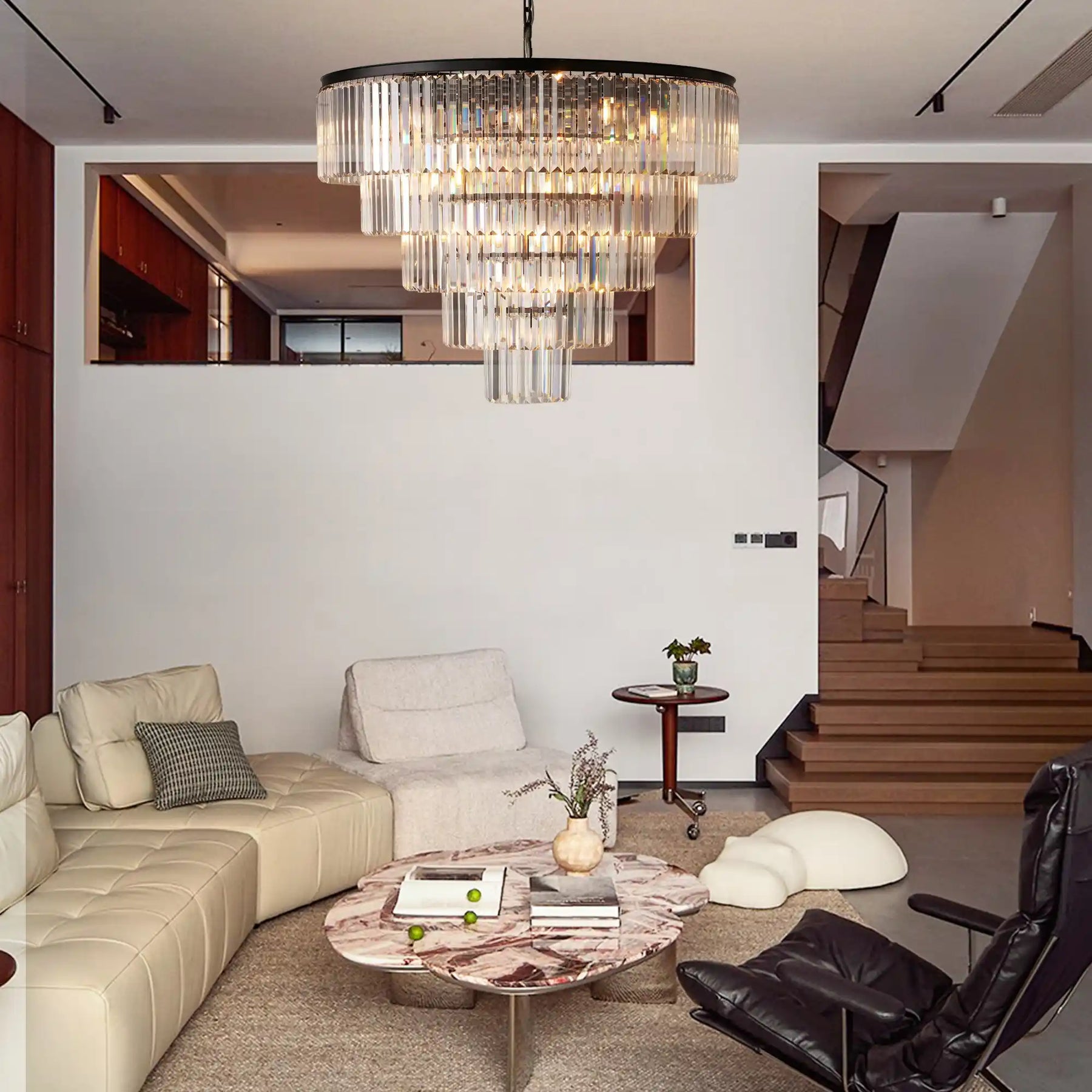 Leyland Tiered Round Chandelier