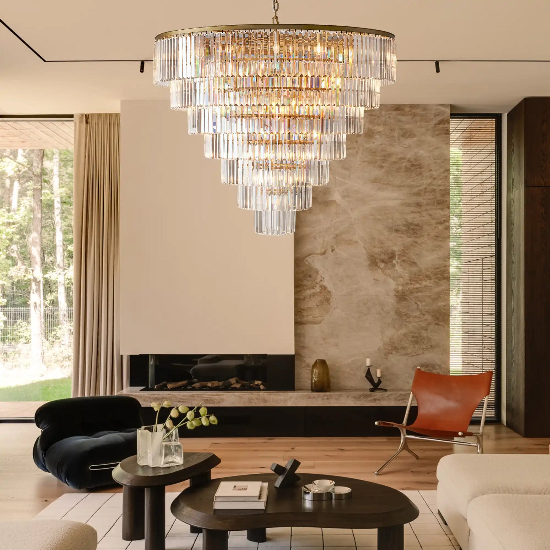 Leyland Tiered Round Chandelier