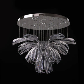 Light Luxury Art Design Petal-like Glass Chandeliers