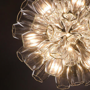Light Luxury Art Design Petal-like Glass Chandeliers