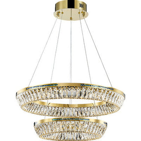 Light Luxury Creative Multi-layer Shell Crystal Art Chandelier for Living/Dining Room
