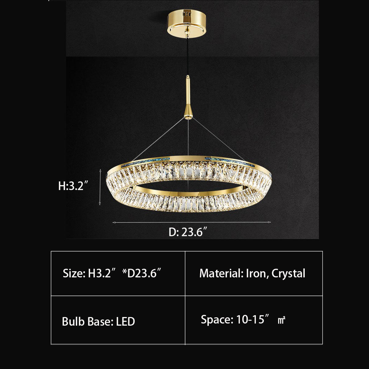 Light Luxury Creative Multi-layer Shell Crystal Art Chandelier for Living/Dining Room