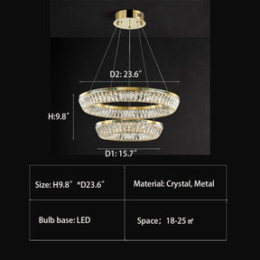 Light Luxury Creative Multi-layer Shell Crystal Art Chandelier for Living/Dining Room