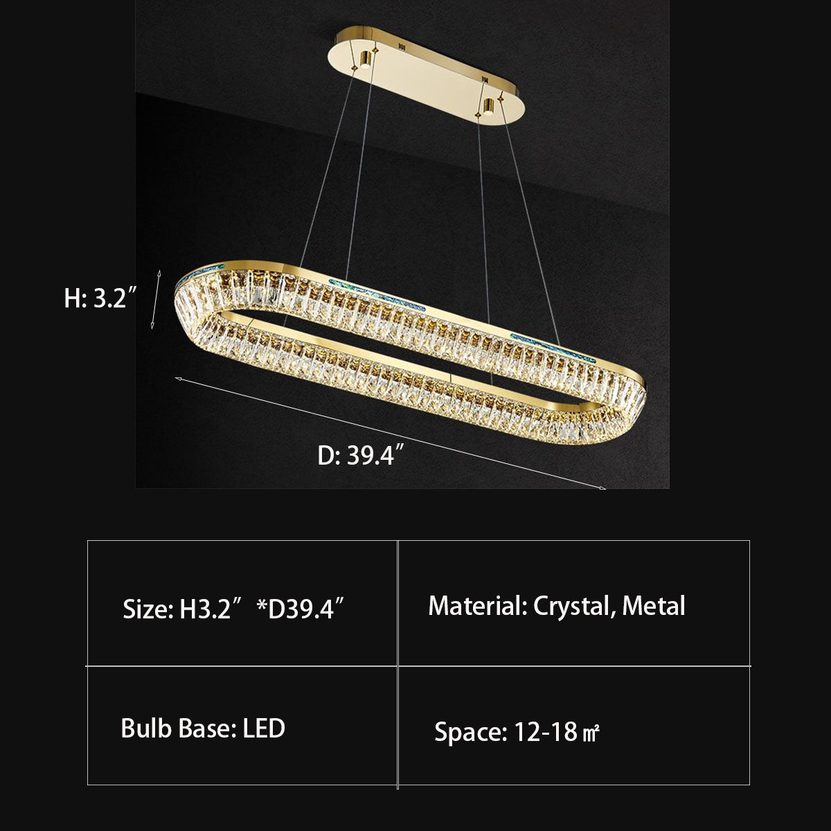 Light Luxury Creative Multi-layer Shell Crystal Art Chandelier for Living/Dining Room