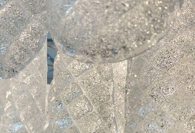 Light Luxury Multi-layered Teardrop Waterfall Chandelier for Living Room/Bedroom