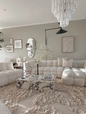 Light Luxury Multi-layered Teardrop Waterfall Chandelier for Living Room/Bedroom