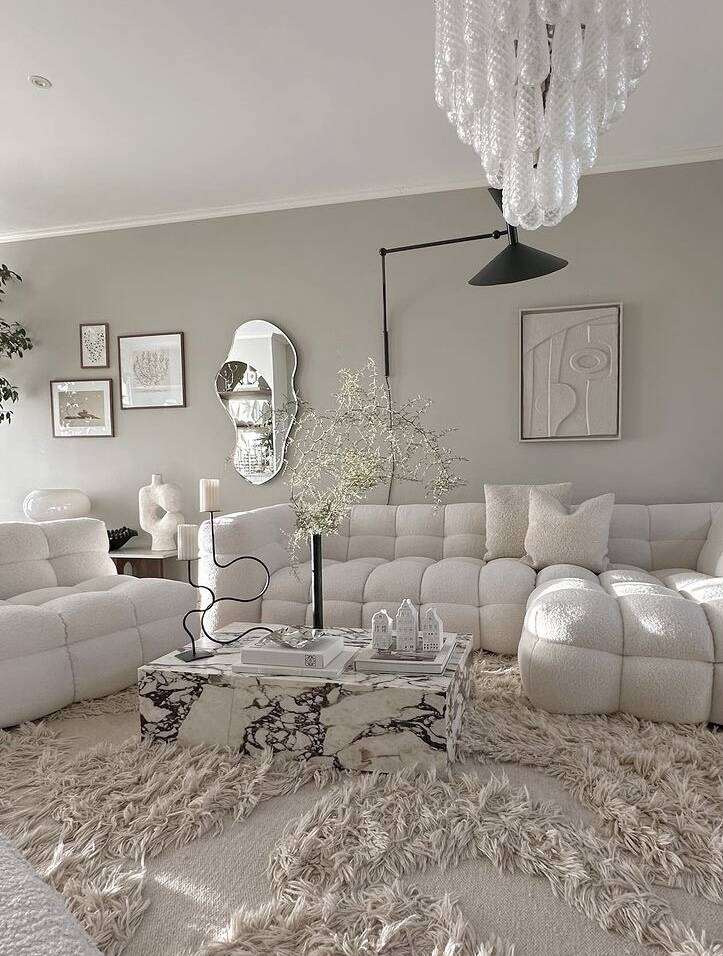 Light Luxury Multi-layered Teardrop Waterfall Chandelier for Living Room/Bedroom