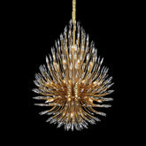 Lily Starburst Crystal Sputnik Chandelier 43"W