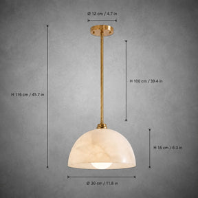 Pendant Light Dome Marble