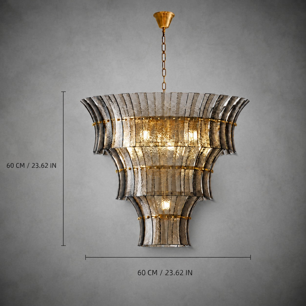 Chandelier Artisan Murano Style