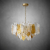 Glacier Ember Pendant Light Artisan Murano Style