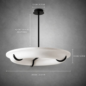 Chandelier Halo Drift Ring Plaster LED