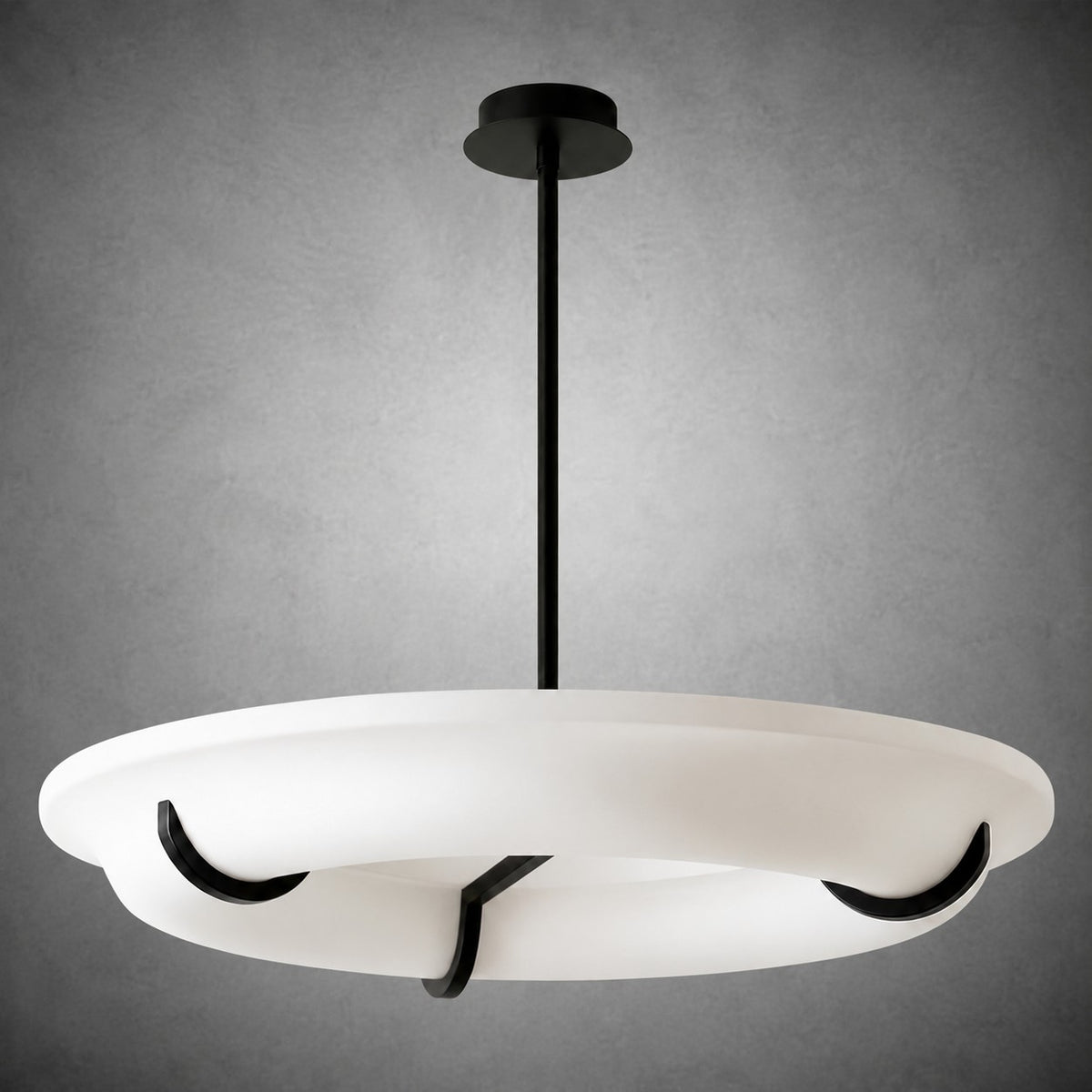 Chandelier Halo Drift Ring Plaster LED