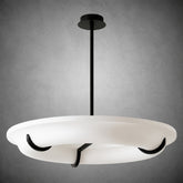 Chandelier Halo Drift Ring Plaster LED