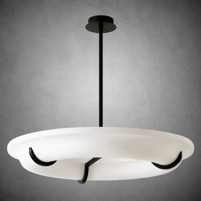 Chandelier Halo Drift Ring Plaster LED