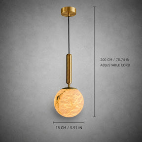 Solenne Sphere Alabaster Pendant Light
