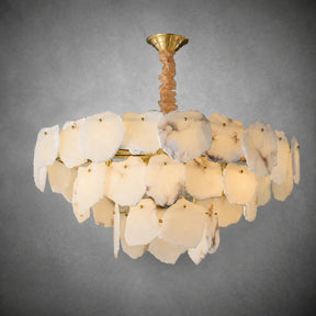 Celestara Living Room Chandelier Spanish Alabaster French Art Deco