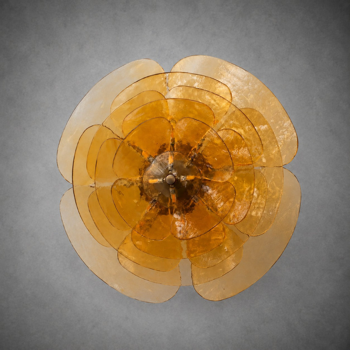 Living Room/Dining Room Chandelier – Artisan Murano Style Petal Cascade
