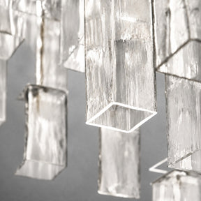 Chandelier Flush Mount Art Deco Glass
