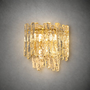 Wall Sconce  Murano-Style Textured Glass