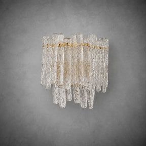 Wall Sconce  Murano-Style Textured Glass