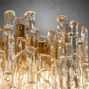 Wall Sconce  Murano-Style Textured Glass