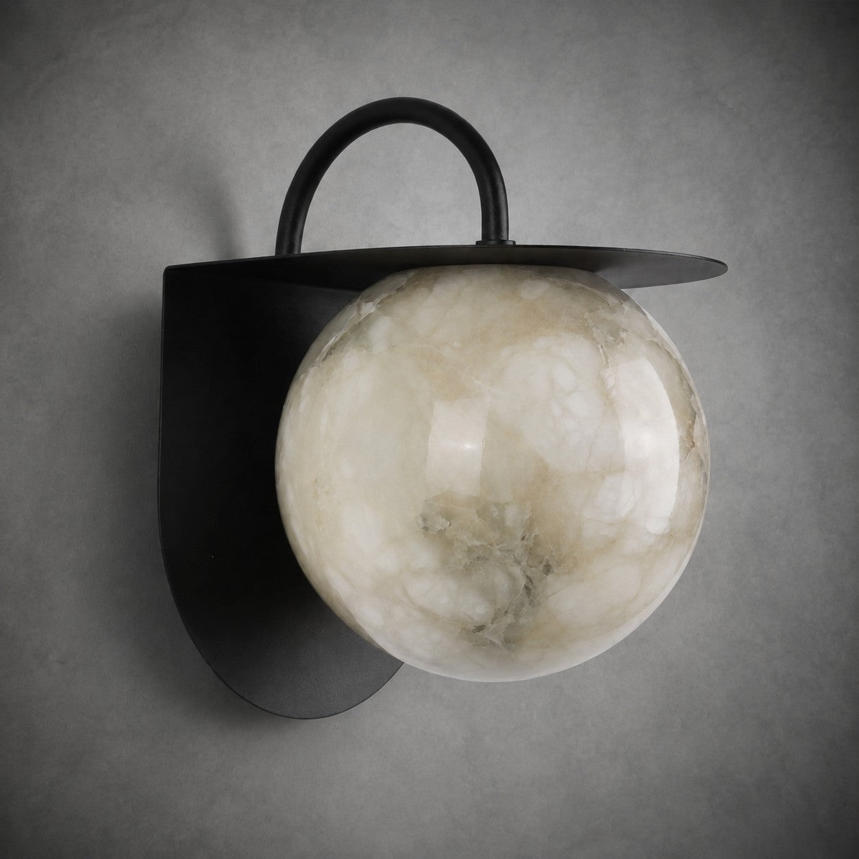 Novera  Living Room Wall Sconce  Spanish Alabaster Contemporary