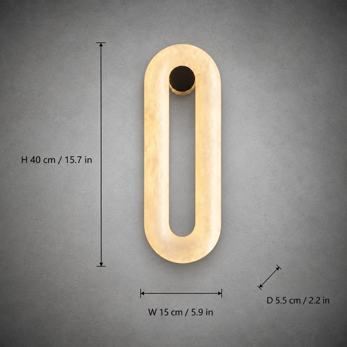 Valora  Living Room Wall Sconce Spanish Alabaster Minimalist