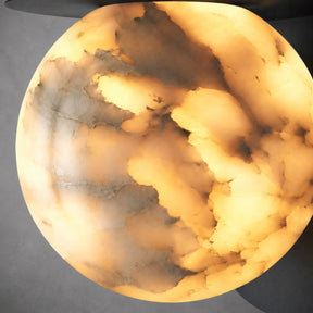 Novera  Living Room Wall Sconce  Spanish Alabaster Contemporary