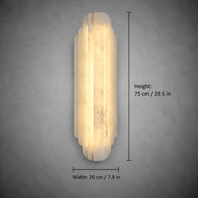 Arcelis  Living Room Wall Sconce  Spanish Alabaster Art Deco