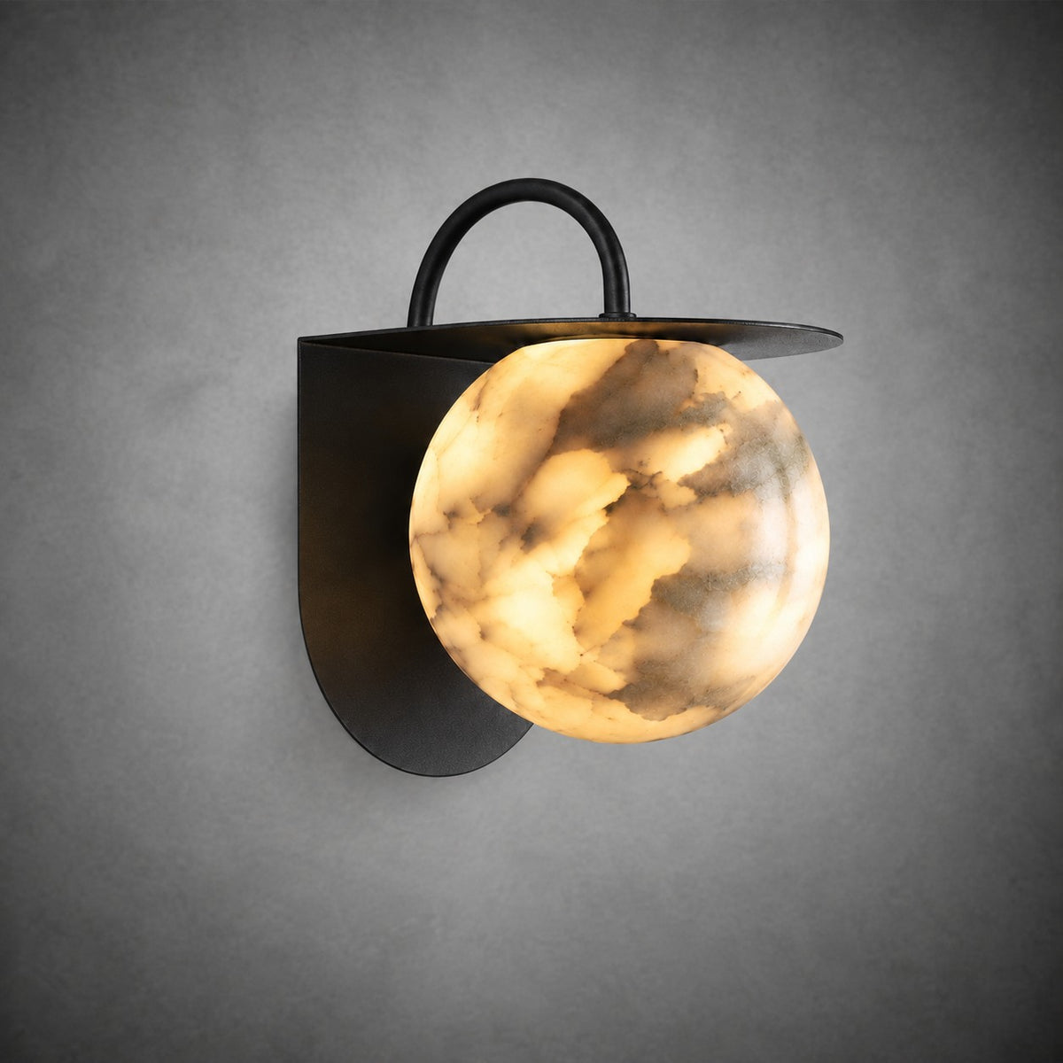 Novera  Living Room Wall Sconce  Spanish Alabaster Contemporary