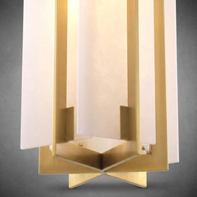 Lugano Modern Brass Chandelier - (Antique Brass Finish | Alabaster)