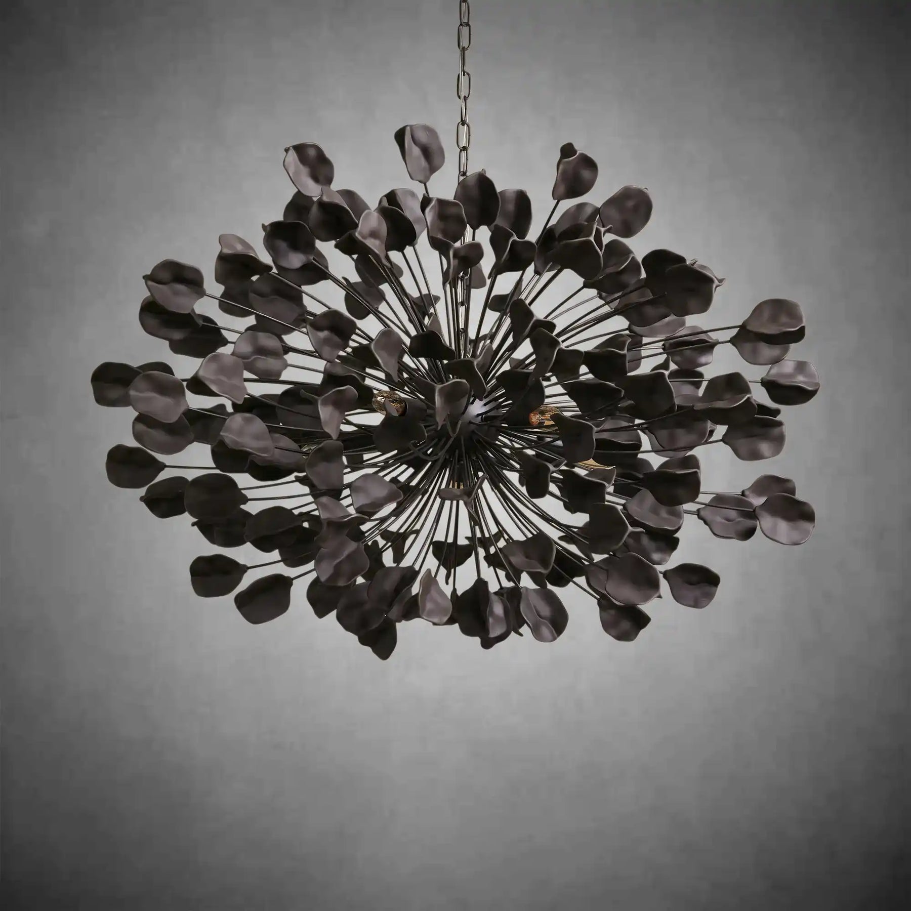 Lunaria Handcrafted Ceramic Petal Chandelier with Adjustable Drop