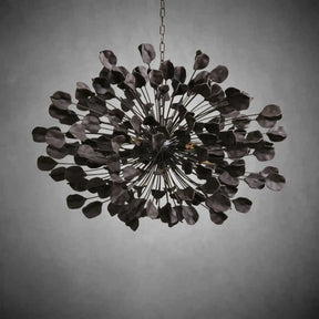 Lunaria Handcrafted Ceramic Petal Chandelier with Adjustable Drop