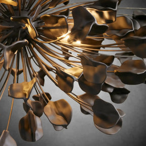 Lunaria Handcrafted Ceramic Petal Chandelier with Adjustable Drop