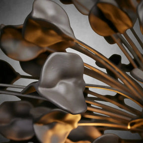 Lunaria Handcrafted Ceramic Petal Chandelier with Adjustable Drop