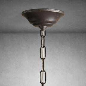 Lunaria Handcrafted Ceramic Petal Chandelier with Adjustable Drop