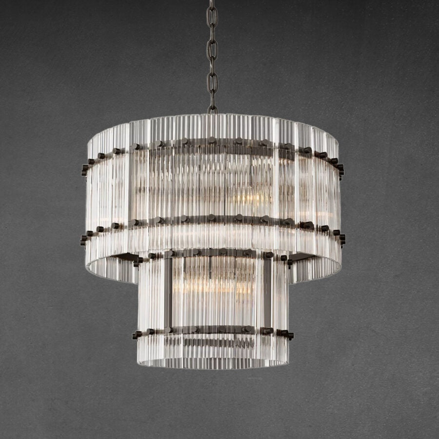 Lux Marcus 2-Tier Round Chandelier 22″