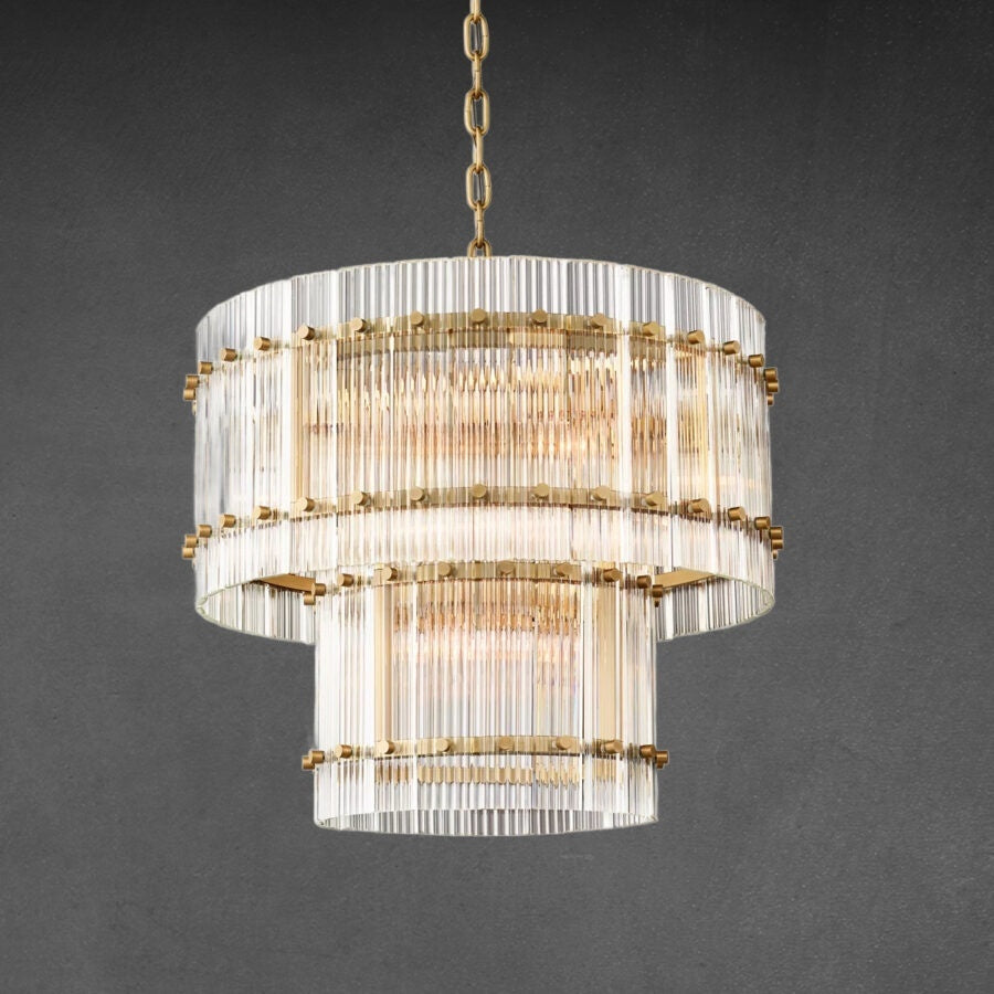 Lux Marcus 2-Tier Round Chandelier 22″